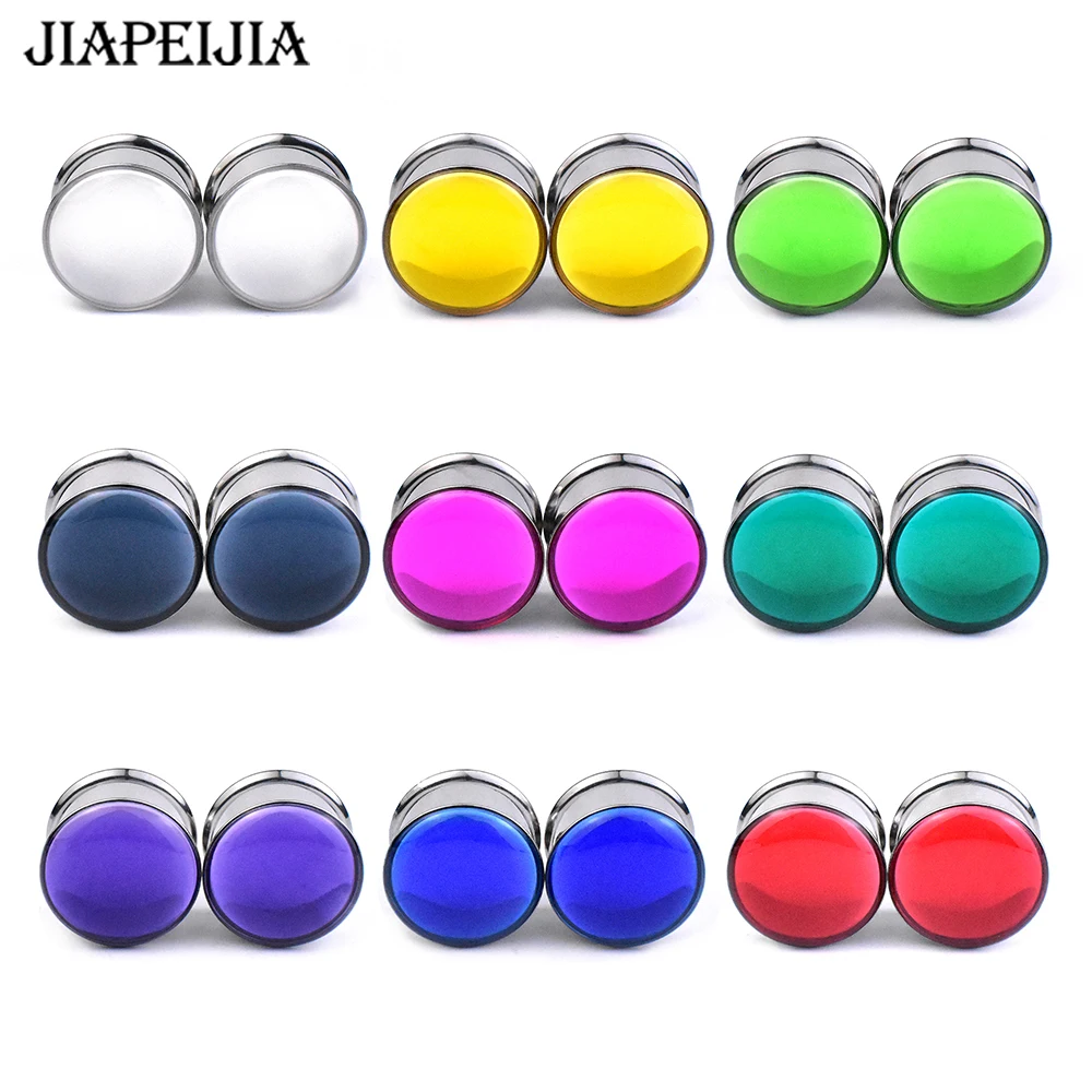 

6-38mm Ear Tunnels Plugs Gauges Stretching Kit Stainless Steel Double Flared Expander Piercing Earring