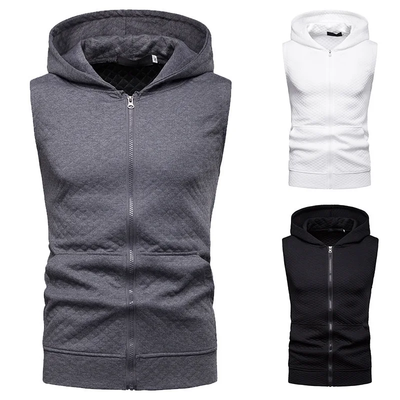 2022 new men's hooded diamond zipper short-sleeved vest European size hip-hop sports T-shirt men clothing
2022 new men's hooded diamond zipper short-sleeved vest European size hip-hop sports T-shirt men clothing