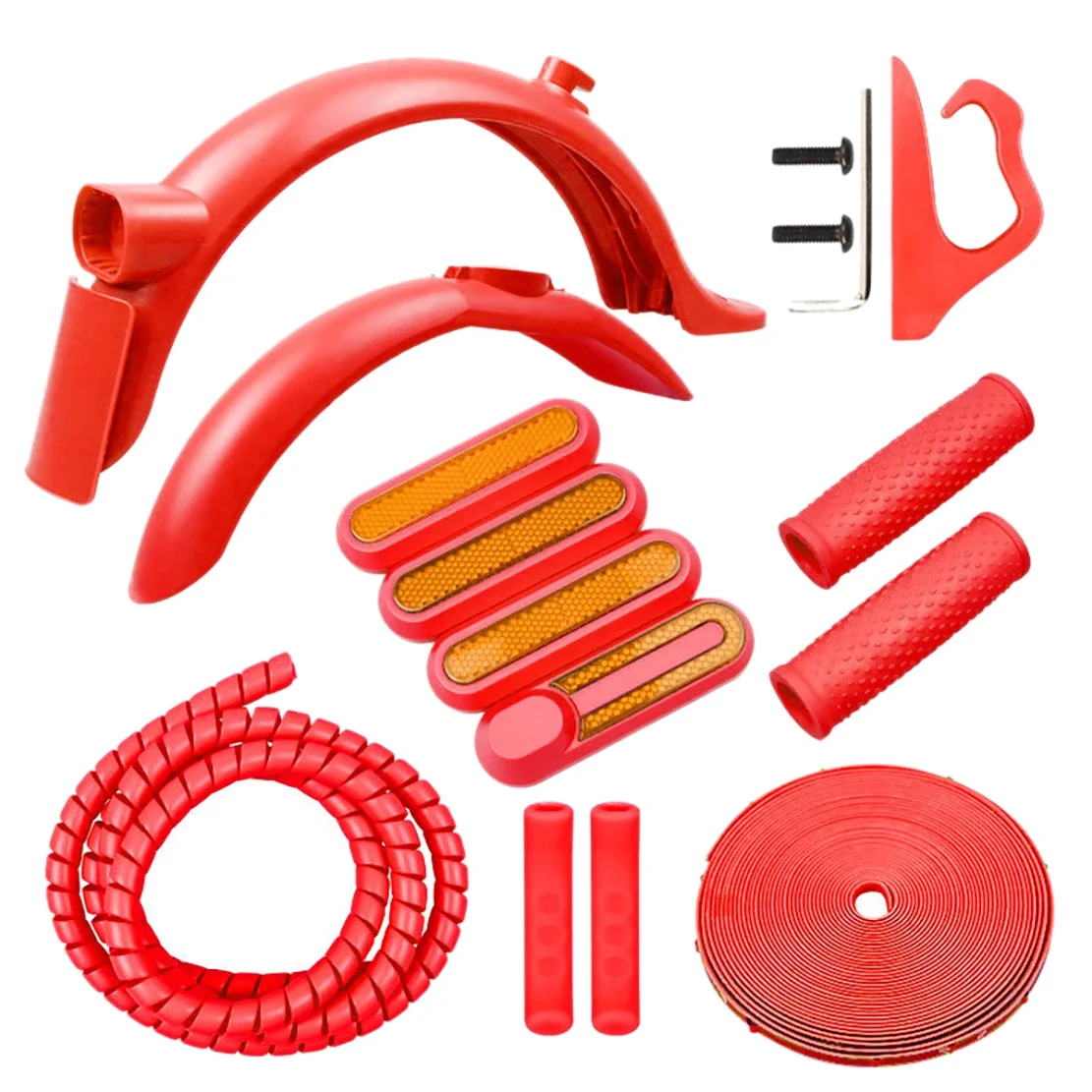 Coloured Mudguard Kit for Xiaomi M365 1S Pro 2 Scooter Fender Line Tube Anti-Collision Strip Handlebar Grip 2
Coloured Mudguard Kit for Xiaomi M365 1S Pro 2 Scooter Fender Line Tube Anti-Collision Strip Handlebar Grip 2