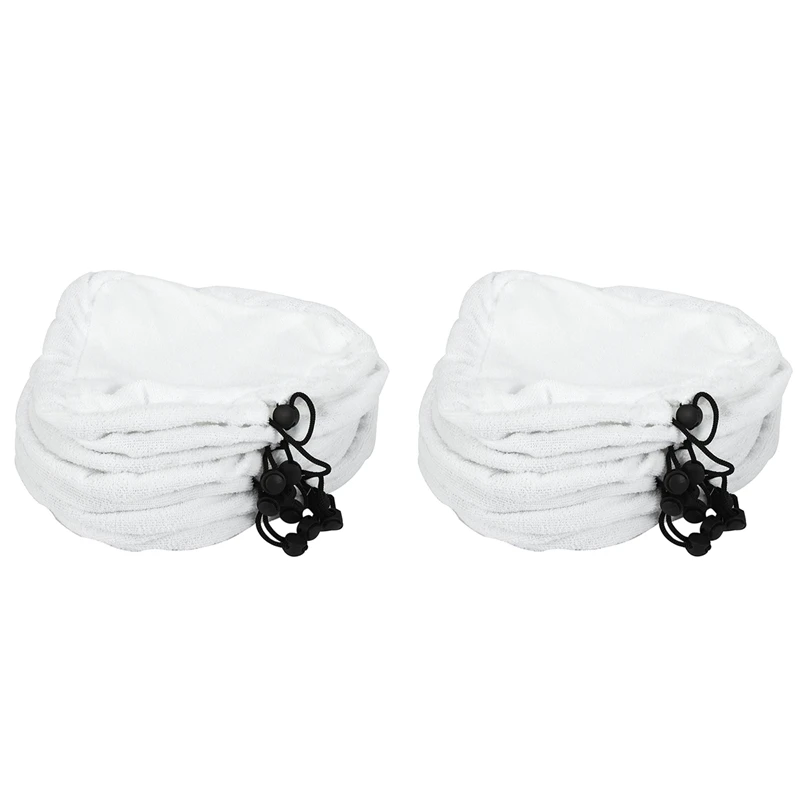 20 Pcs White Microfibre Washable Reusable Cloth Replacement Pad Floor Cleaner For Steam Mop
20 Pcs White Microfibre Washable Reusable Cloth Replacement Pad Floor Cleaner For Steam Mop
