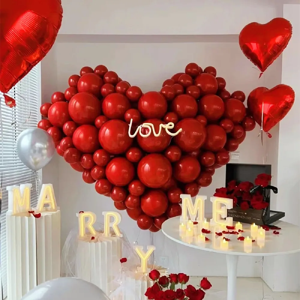 20Pcs 10inch Double Layer Ruby Red Latex Balloons Valentine's Day Decoration Marriage Wedding Party Supplies High Quality Globos
20Pcs 10inch Double Layer Ruby Red Latex Balloons Valentine's Day Decoration Marriage Wedding Party Supplies High Quality Globos