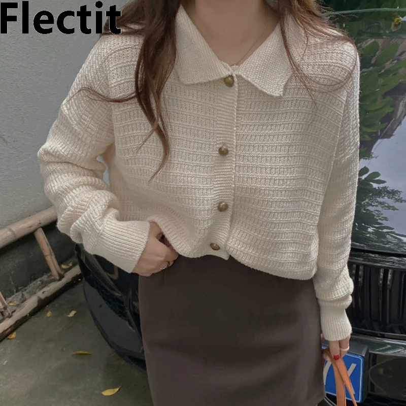 Flectit Collared Cardigan For Women Long Sleeve Button Up Knit Sweater Ladies Korean Vintage Chic Outfit
Flectit Collared Cardigan For Women Long Sleeve Button Up Knit Sweater Ladies Korean Vintage Chic Outfit