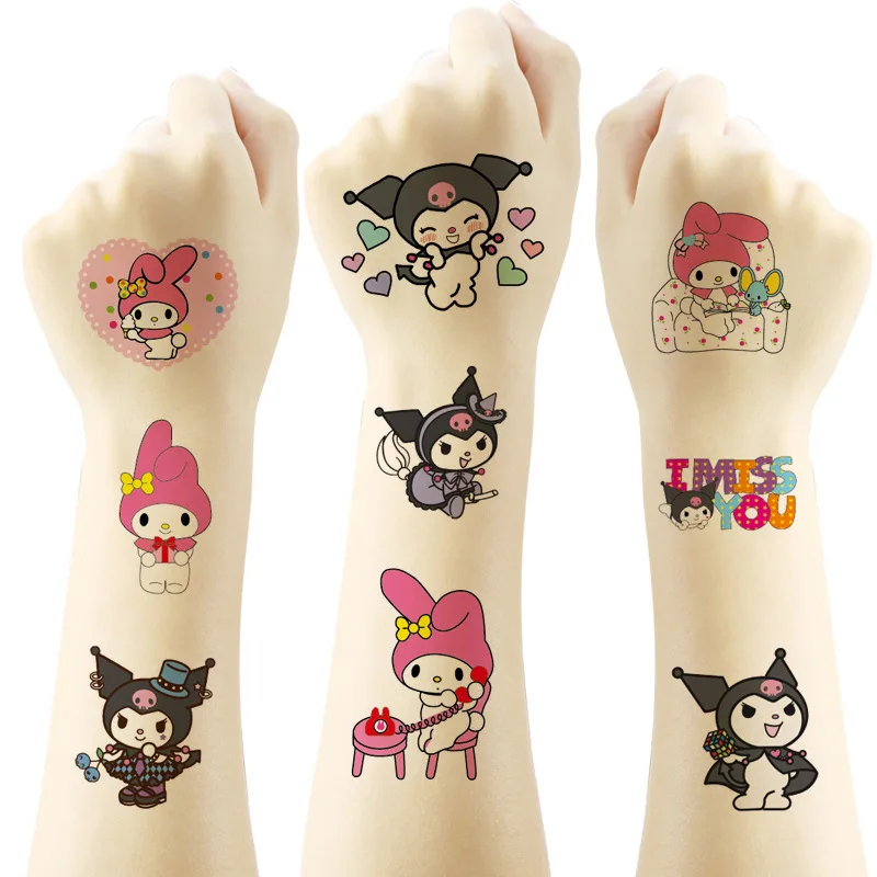 5/10Pcs Sanrio Temporary Fake Tattoo My Melody Kuromi Cinnamoroll Tattoo Sticker Waterproof Beauty Long Lasting Body Art Tattoos
5/10Pcs Sanrio Temporary Fake Tattoo My Melody Kuromi Cinnamoroll Tattoo Sticker Waterproof Beauty Long Lasting Body Art Tattoos