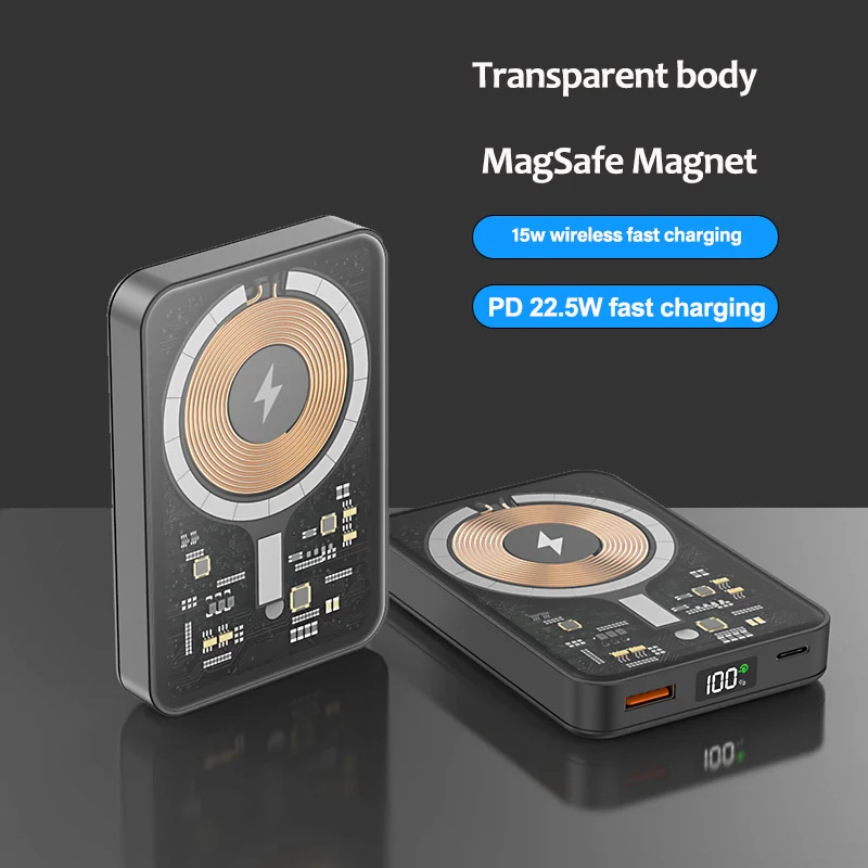 Magsafe портативное зарядное устройство 10000 мА портативное быстрое зарядное устройство портативное зарядное устройство для Samsung iPhone Huawei Xiaomi ск...
Magsafe портативное зарядное устройство 10000 мА портативное быстрое зарядное устройство портативное зарядное устройство для Samsung iPhone Huawei Xiaomi ск...