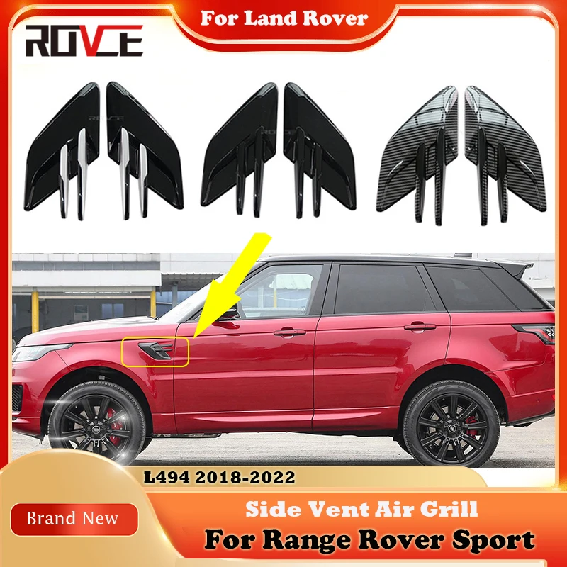 ROVCE Car Side Vent Air Flow Vent Fender Outlet Carbon Fiber Style For Land Rover Range Rover Sport 2018-2022 Car Accessories
ROVCE Car Side Vent Air Flow Vent Fender Outlet Carbon Fiber Style For Land Rover Range Rover Sport 2018-2022 Car Accessories