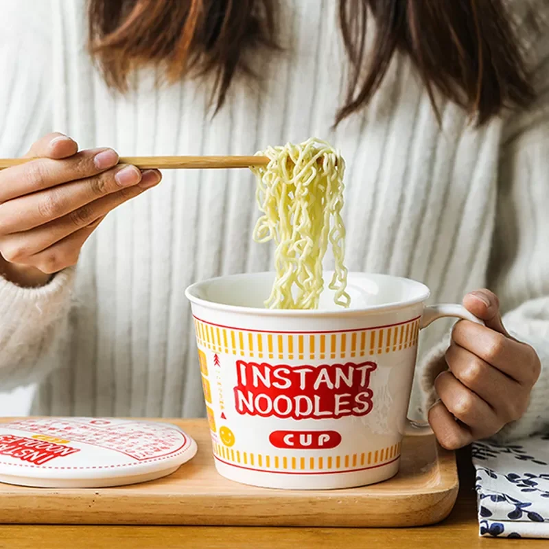 ins style creative instant noodle ceramic Cup bowl with cover bento box Student lunch box instant noodle Bowl soup Bowl set
ins style creative instant noodle ceramic Cup bowl with cover bento box Student lunch box instant noodle Bowl soup Bowl set