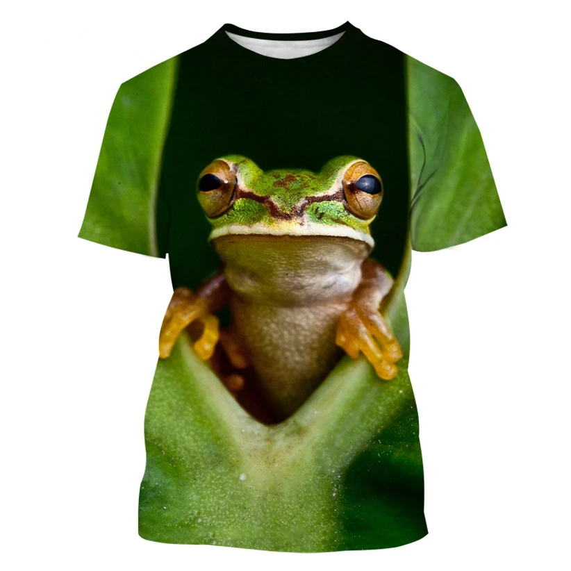 summer T-shirt fashion new frog 3d printing summer fashion funny animal print casual short-sleeved shirt Extra large size
summer T-shirt fashion new frog 3d printing summer fashion funny animal print casual short-sleeved shirt Extra large size