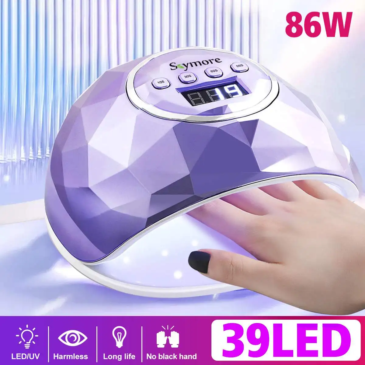 84W LED Lamp Nail Dryer 39 LEDs UV Ice Lamp For Drying Gel Polish Timer Auto Sensor Manicure Tools Women Gift
84W LED Lamp Nail Dryer 39 LEDs UV Ice Lamp For Drying Gel Polish Timer Auto Sensor Manicure Tools Women Gift