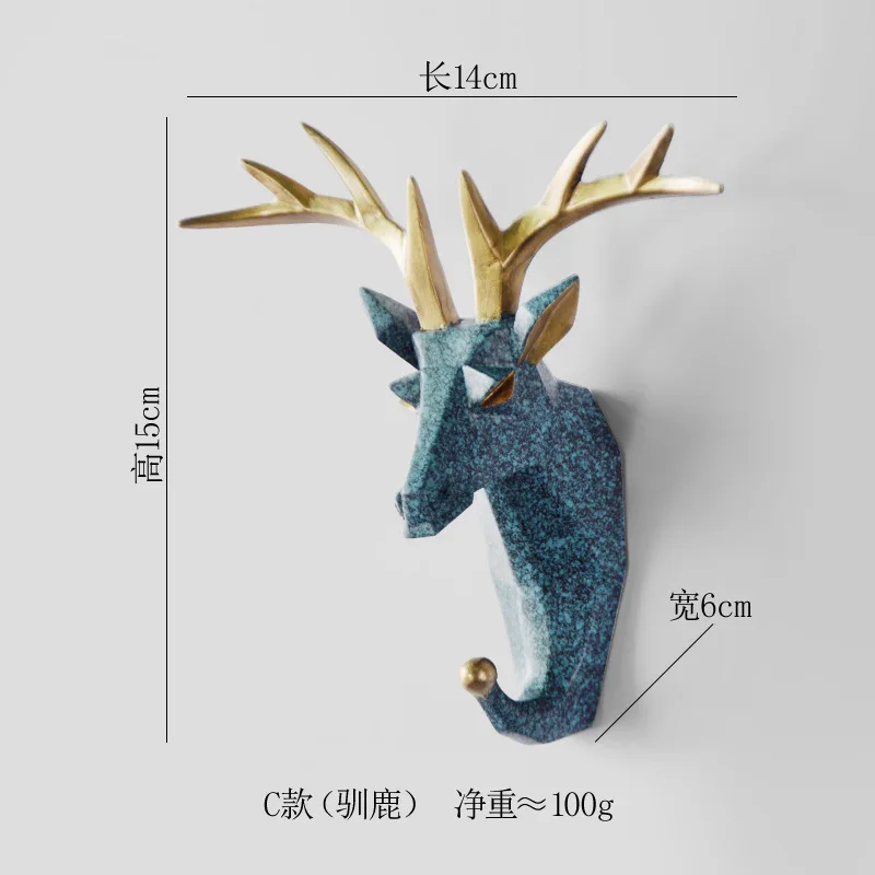3D Deer Head Animal Hook Up Wall Hanging Coat Hook Rack Statue Sculpture Home Decoration Nordic Modern Living Room Decoration
3D Deer Head Animal Hook Up Wall Hanging Coat Hook Rack Statue Sculpture Home Decoration Nordic Modern Living Room Decoration