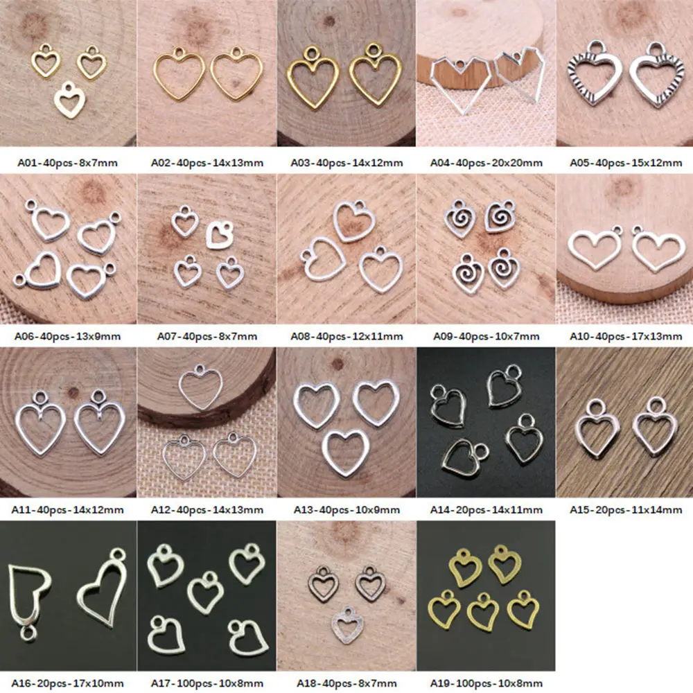 New Arrival Hollow Small Love Heart Charms For Jewelry Making Gifts For Women
New Arrival Hollow Small Love Heart Charms For Jewelry Making Gifts For Women