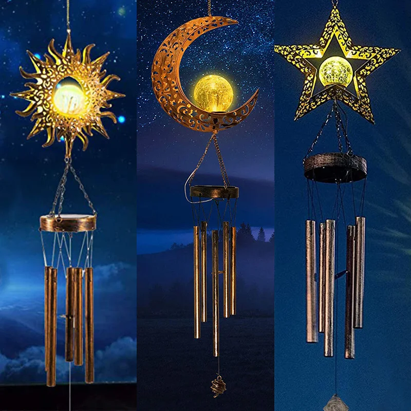 Solar Energy new moon wind bell Lights iron art sun lawn projection lamp outdoor garden decoration waterproof courtyard lighting
Solar Energy new moon wind bell Lights iron art sun lawn projection lamp outdoor garden decoration waterproof courtyard lighting