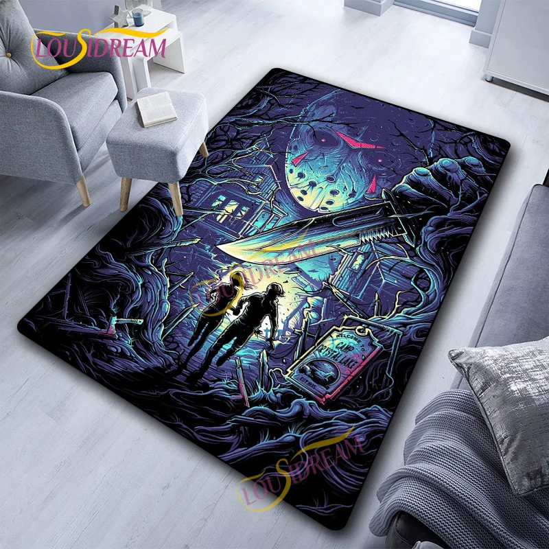 Europe and America rugs horror movie characters living room bathroom kitchen door mat Horror carpet Soft home decoration carpet
Europe and America rugs horror movie characters living room bathroom kitchen door mat Horror carpet Soft home decoration carpet