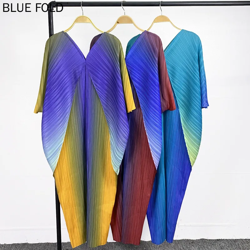 Spring New Women's Clothing Design Sense Slim Dress Women's Gradient Color Pleated Temperament Dresses PLEATS Vestido Robe
Spring New Women's Clothing Design Sense Slim Dress Women's Gradient Color Pleated Temperament Dresses PLEATS Vestido Robe