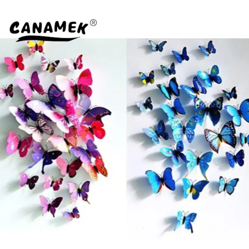 12Pcs 3D Butterfly Wall Sticker Decals Stickers On The Wall New Year Home Decorations PVC Wallpaper For Living Room Decorations
12Pcs 3D Butterfly Wall Sticker Decals Stickers On The Wall New Year Home Decorations PVC Wallpaper For Living Room Decorations