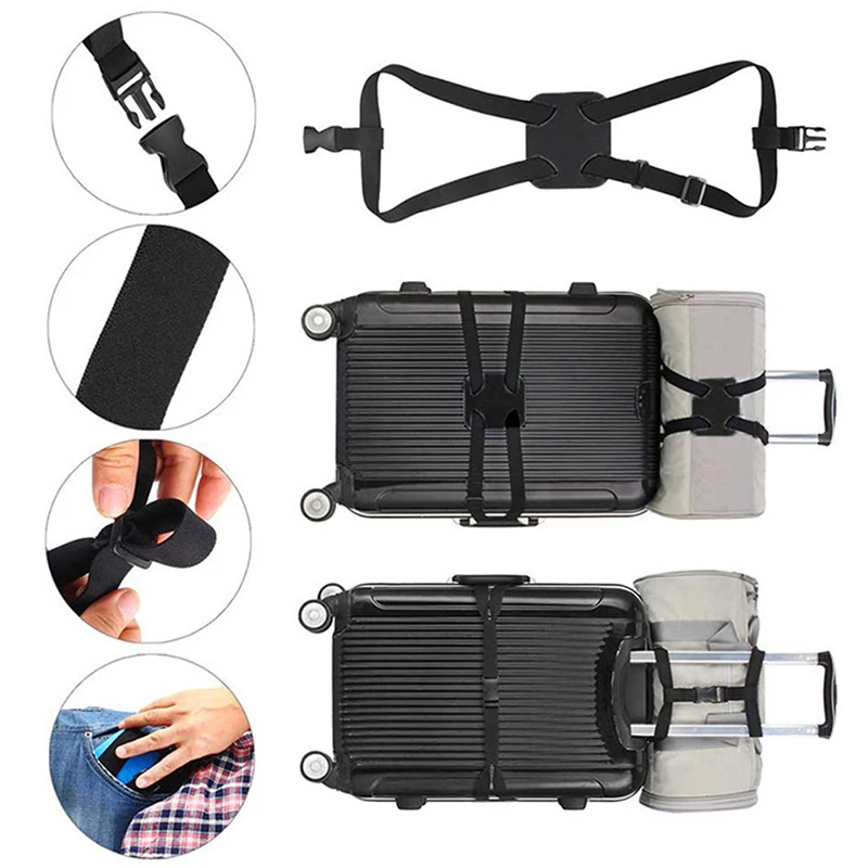 Adjustable Luggage Straps Convenient Belt Bag Bungees Buckles Pouch Bungees Easy Travel Elastic Strap Belt High Elastic Suitcase
Adjustable Luggage Straps Convenient Belt Bag Bungees Buckles Pouch Bungees Easy Travel Elastic Strap Belt High Elastic Suitcase