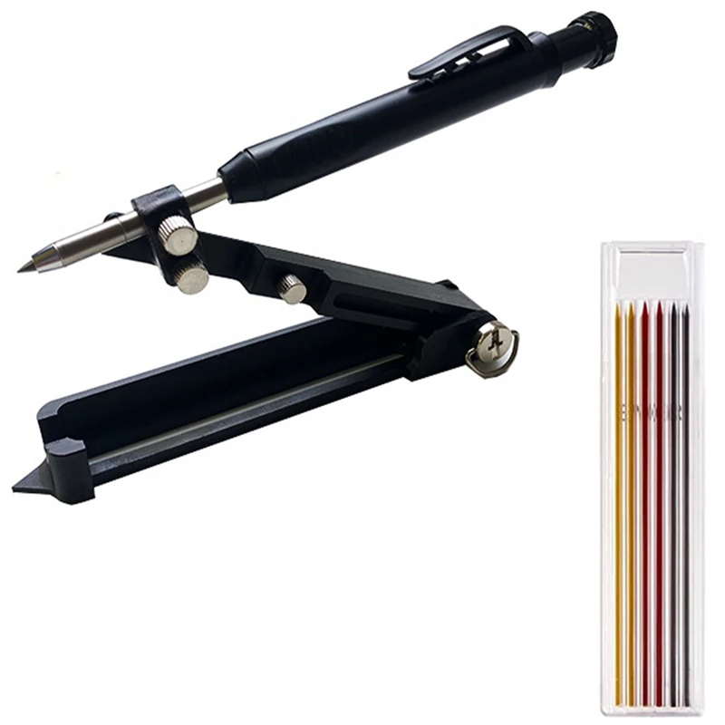 Multifunctional Scribing Tool Building Aluminum Alloy Scribing Tool With Deep Hole Compasses Profiler Floor Angler
Multifunctional Scribing Tool Building Aluminum Alloy Scribing Tool With Deep Hole Compasses Profiler Floor Angler