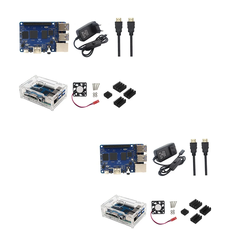 For Banana Pi BPI M5 S905X3 4GB LPDDR4+16GB EMMC Development Board+Case+Fan+4Xheat Sink+HD Cable+Power Adapter
For Banana Pi BPI M5 S905X3 4GB LPDDR4+16GB EMMC Development Board+Case+Fan+4Xheat Sink+HD Cable+Power Adapter