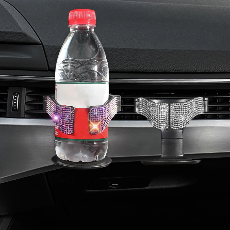 Diamond Crystal Car Cup Holder Air Vent Clamp Clip Ashtray Trash Can Drink Water Cup Bottle Bracket Universal Stand Accessories
Diamond Crystal Car Cup Holder Air Vent Clamp Clip Ashtray Trash Can Drink Water Cup Bottle Bracket Universal Stand Accessories