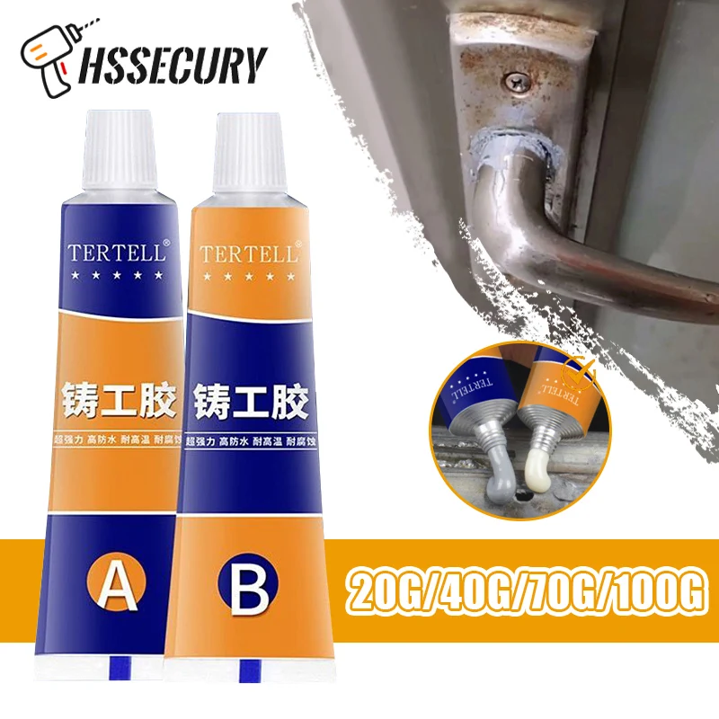 100/70/20g Industrial Repair Paste Glue Heat Metal Cold Weld Repair Paste A&B Adhesive Gel Heat Resistance Casting Agent Tools
100/70/20g Industrial Repair Paste Glue Heat Metal Cold Weld Repair Paste A&B Adhesive Gel Heat Resistance Casting Agent Tools