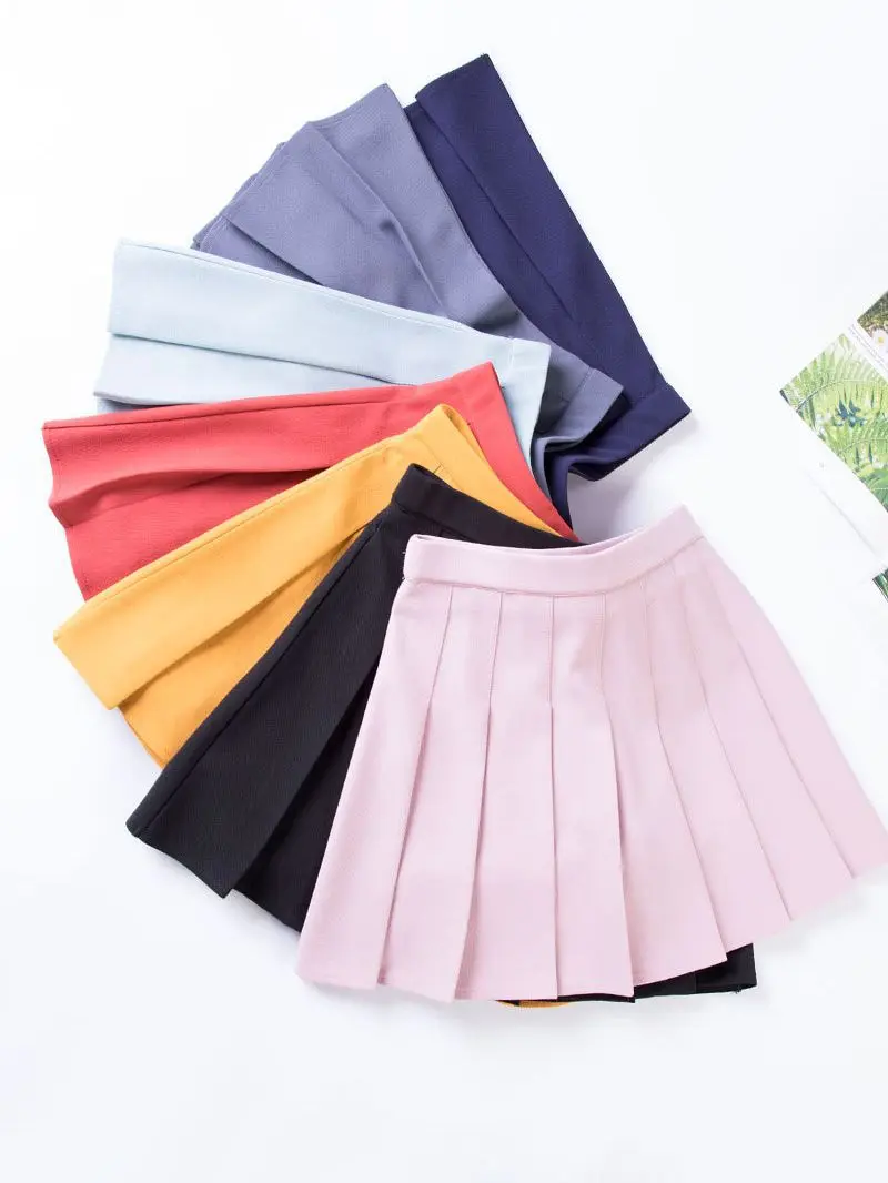 New Women's College Style Small Fresh Pleated Skirt Solid Women's Elastic Waist Skirt
New Women's College Style Small Fresh Pleated Skirt Solid Women's Elastic Waist Skirt