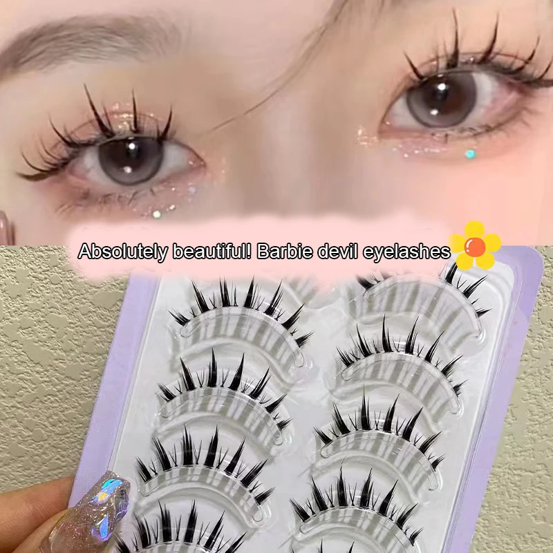 New 5 Pairs Hand Thick Curling False Eyelashes Tapered Cross Messy Soft Natural Fake Eyelashes Daily Dating Makeup Tools
New 5 Pairs Hand Thick Curling False Eyelashes Tapered Cross Messy Soft Natural Fake Eyelashes Daily Dating Makeup Tools