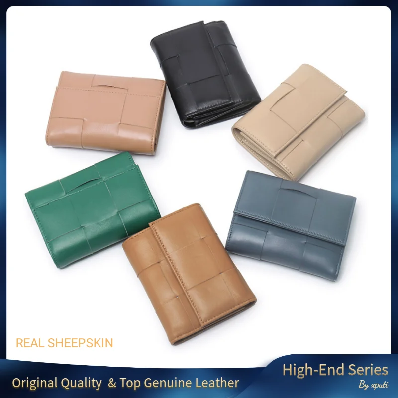 Luxury Hand-Woven Sheepskin Ladies Wallet with Three-Fold Design Wallet Women Fashion Purses for Women Coin Purse
Luxury Hand-Woven Sheepskin Ladies Wallet with Three-Fold Design Wallet Women Fashion Purses for Women Coin Purse