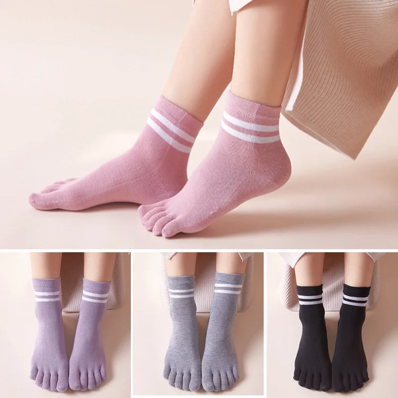 Four Seasons Toes Short Socks Woman Girl Cotton Striped Solid Sweat-Absorbing Breathable Soft Elastic 5 Finger Harajuku Socks
Four Seasons Toes Short Socks Woman Girl Cotton Striped Solid Sweat-Absorbing Breathable Soft Elastic 5 Finger Harajuku Socks