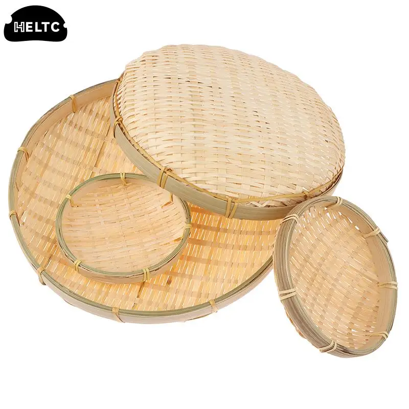 1PC Handmade Round Bamboo Weaving Sieve Raft Round Dustpan DIY Decorative Fruit Bread Basket Kitchen Storage Kitchen Accessories
1PC Handmade Round Bamboo Weaving Sieve Raft Round Dustpan DIY Decorative Fruit Bread Basket Kitchen Storage Kitchen Accessories