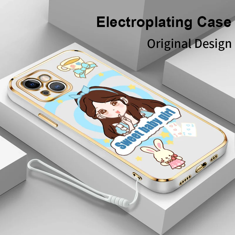 New Square Caring Girl Electroplating Phone Case for iPhone 14 14 Plus 11 12 Pro Max 12 Mini Silicone Back Cover
New Square Caring Girl Electroplating Phone Case for iPhone 14 14 Plus 11 12 Pro Max 12 Mini Silicone Back Cover