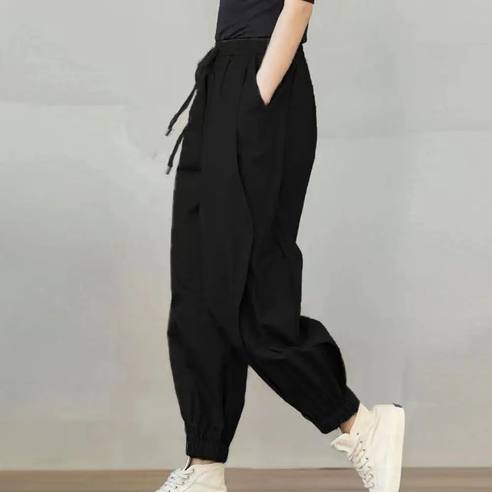 Lady Harem Pants Loose Elastic Waist Pockets Streetwear Deep Crotch Ankle Banded Aesthetic Lady Cargo Trousers Women Clothing
Lady Harem Pants Loose Elastic Waist Pockets Streetwear Deep Crotch Ankle Banded Aesthetic Lady Cargo Trousers Women Clothing