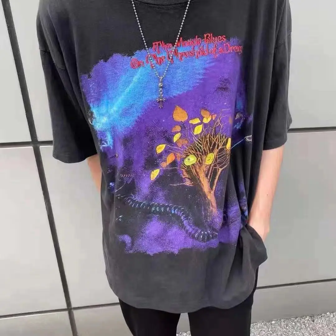 New Arrival Melancholy Blues Style Vintage The Moody Blues1993 Travis Scott Women and Men Tees Summer Punk Style T-Shirts
New Arrival Melancholy Blues Style Vintage The Moody Blues1993 Travis Scott Women and Men Tees Summer Punk Style T-Shirts