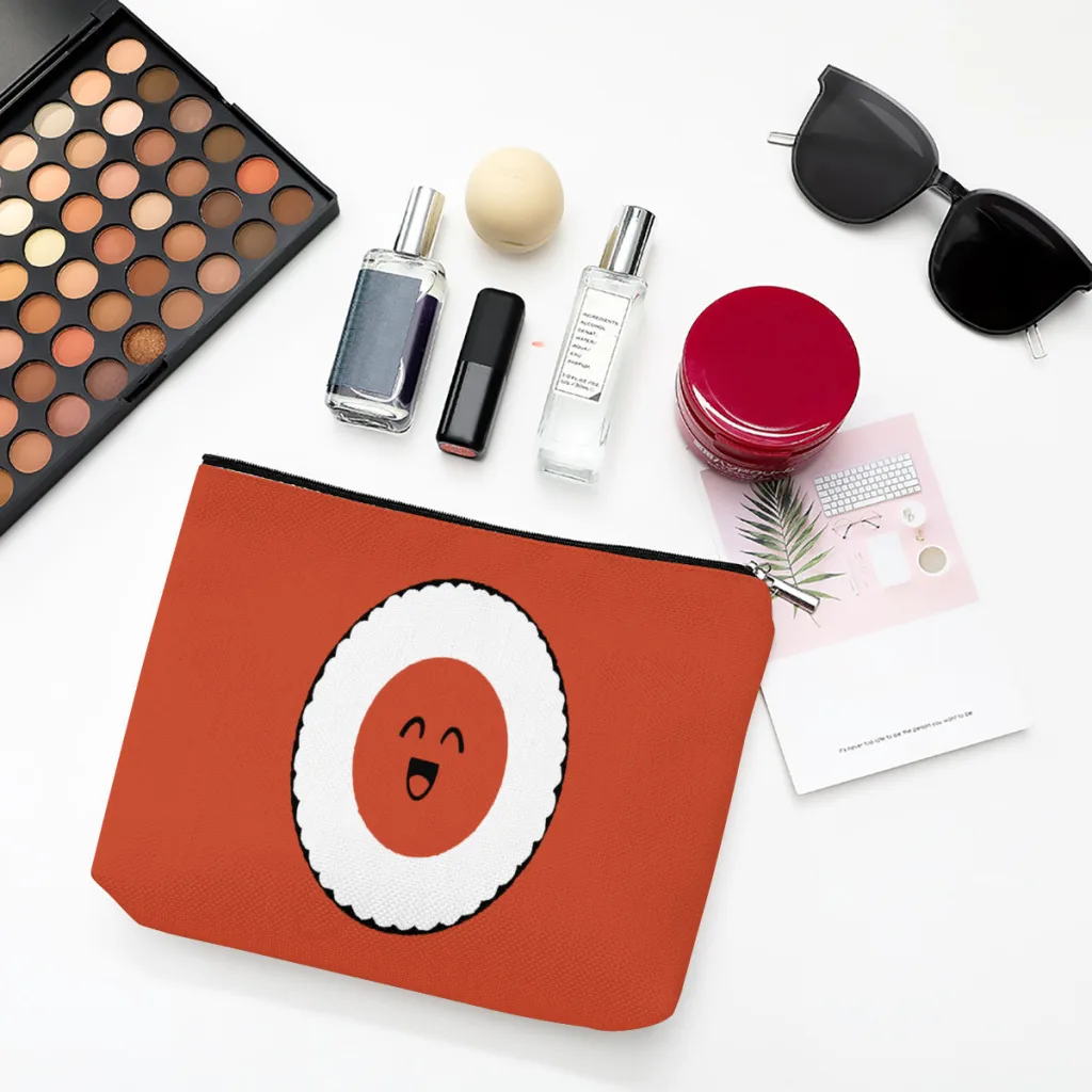 Cute And Happy Roll Linen Women Cosmetic Bag Sushi Food Makeup Pouch Lady Tote Purse Zipper Clutch Phone Purse
Cute And Happy Roll Linen Women Cosmetic Bag Sushi Food Makeup Pouch Lady Tote Purse Zipper Clutch Phone Purse