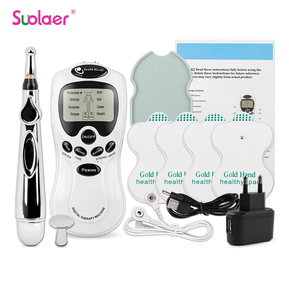 8 Modes Tens Unit EMS Muscle Electrostimulator Electric Body Massager Low Frequency Pulse Relaxing + Electronic Acupuncture Pen
8 Modes Tens Unit EMS Muscle Electrostimulator Electric Body Massager Low Frequency Pulse Relaxing + Electronic Acupuncture Pen