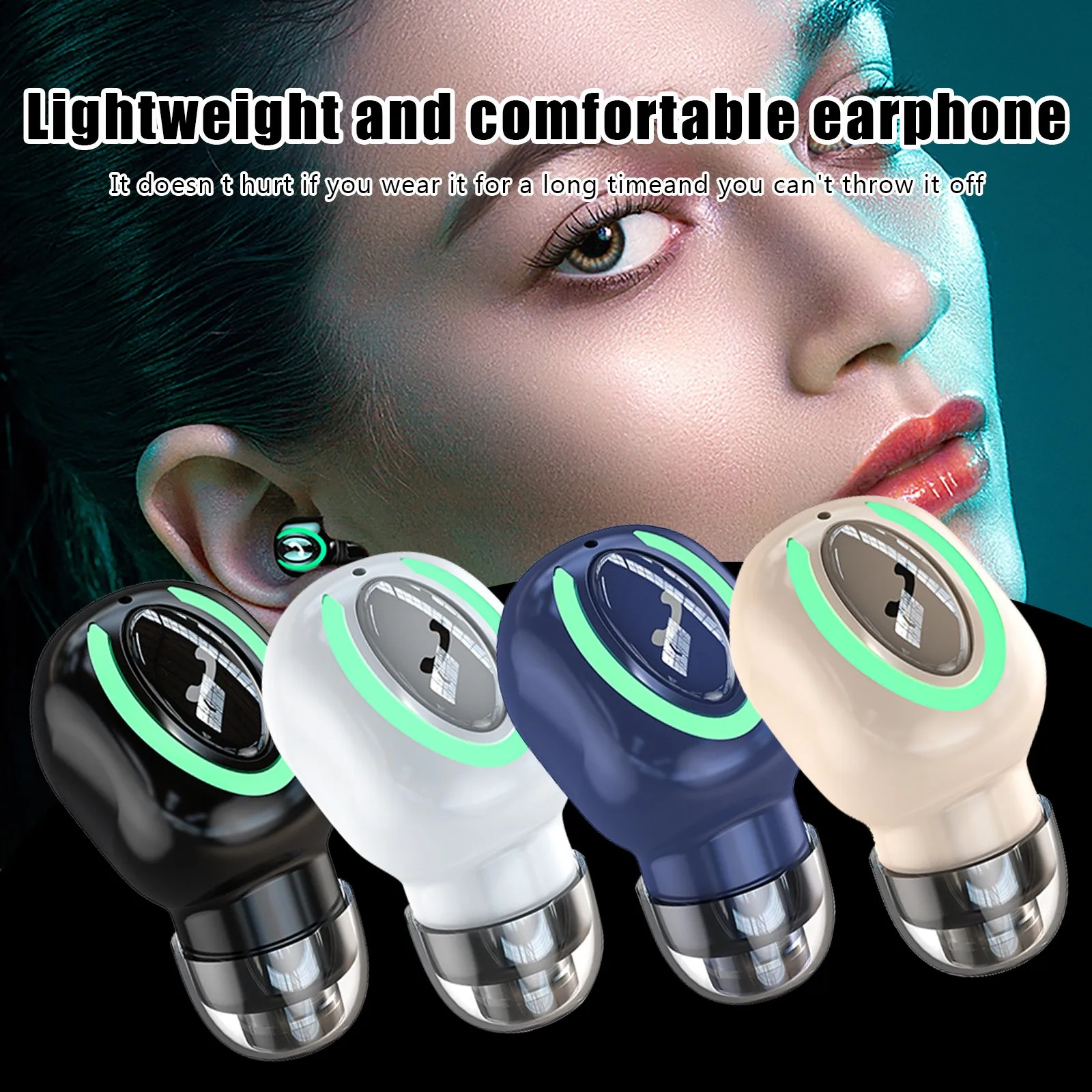 M9 Single Wireless Earphone Mini Stereo In-Ear Long Standby Business Headset 5.1 Bluetooth Sport Headsets Noise Canceling
M9 Single Wireless Earphone Mini Stereo In-Ear Long Standby Business Headset 5.1 Bluetooth Sport Headsets Noise Canceling
