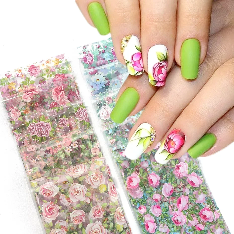 NEW Blooming Flowers Nail Art Foils Mixed Floral Spring Transfer Stickers Roses Valentine Sliders Decals Decorations LA798-C
NEW Blooming Flowers Nail Art Foils Mixed Floral Spring Transfer Stickers Roses Valentine Sliders Decals Decorations LA798-C