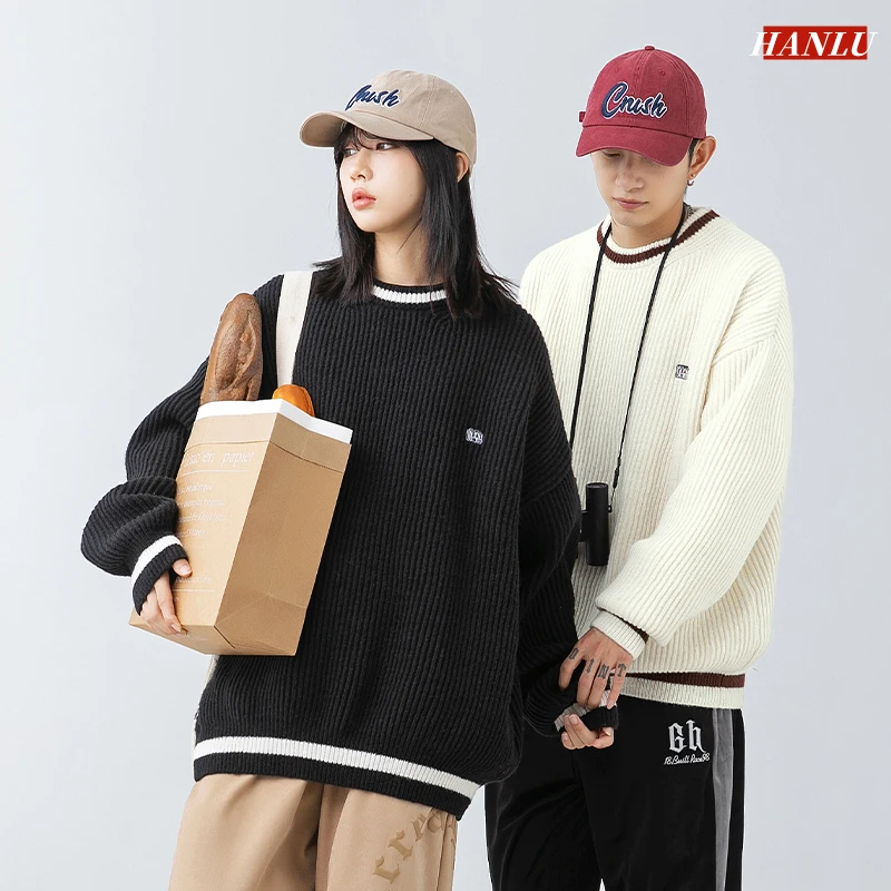 Sweaters Women Japanese Style Vintage O-neck Unisex Couples Oversize Knit Pullovers Student Fall Casual All-match Man Sweater
Sweaters Women Japanese Style Vintage O-neck Unisex Couples Oversize Knit Pullovers Student Fall Casual All-match Man Sweater