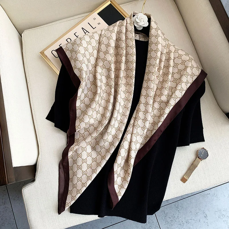Luxury Brand Twill Silk Scarf Women Hijab Bandana Shawl Wraps Muslim Headscarves Neckerchief Lady Scarfs Foulard 90cm
Luxury Brand Twill Silk Scarf Women Hijab Bandana Shawl Wraps Muslim Headscarves Neckerchief Lady Scarfs Foulard 90cm