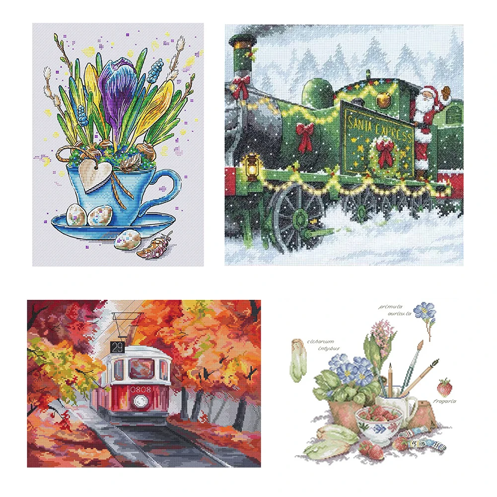 Cross Stitch Kits Landscape Plants Stamped Crafts Needlework Canvas 11CT Counted Handmade Kits with Manual Instruction
Cross Stitch Kits Landscape Plants Stamped Crafts Needlework Canvas 11CT Counted Handmade Kits with Manual Instruction