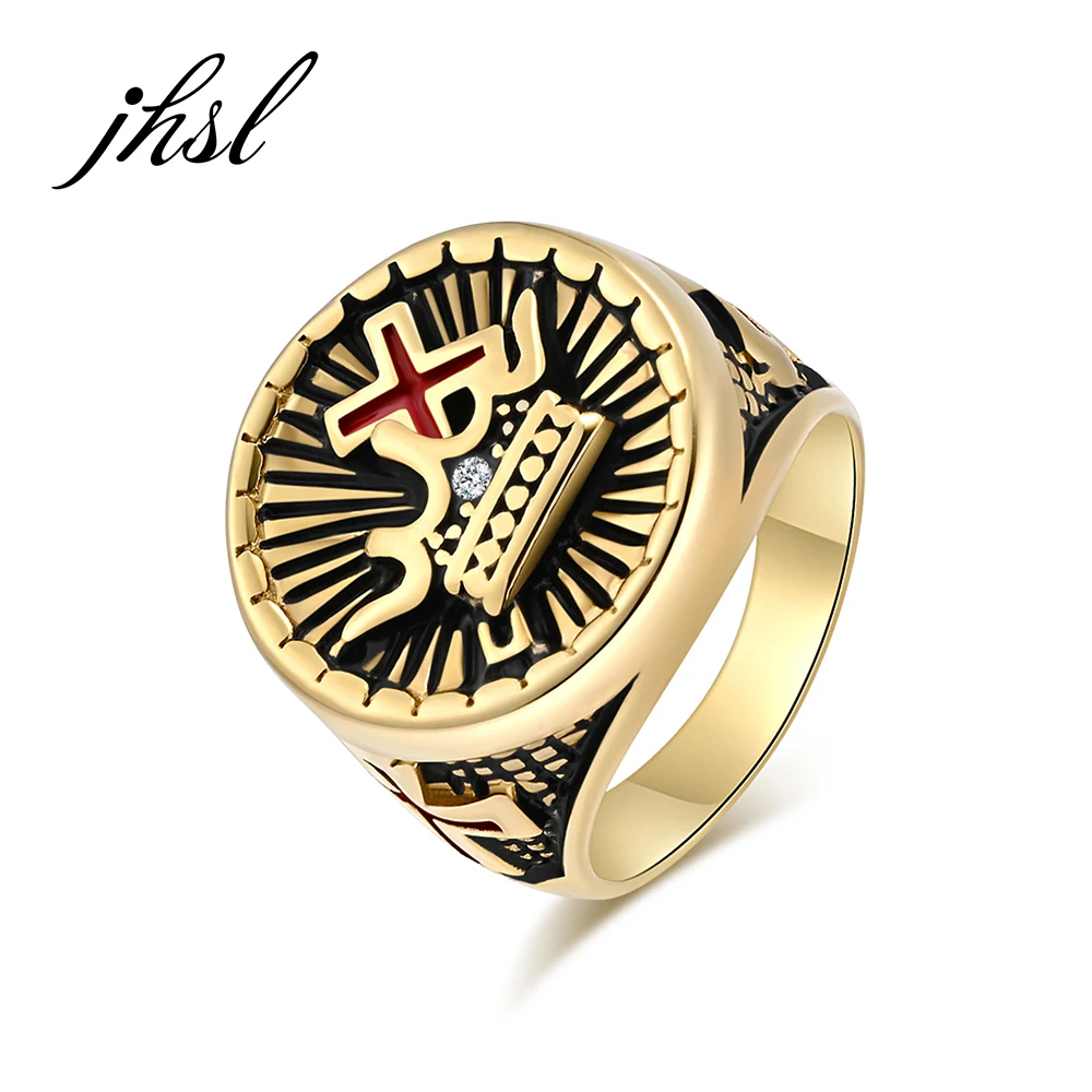 JHSL Stainless Steel Statement Cross Rings for Men Gold Silver Color Fashion Jewelry USA Size 8 9 10 11 12 13
JHSL Stainless Steel Statement Cross Rings for Men Gold Silver Color Fashion Jewelry USA Size 8 9 10 11 12 13