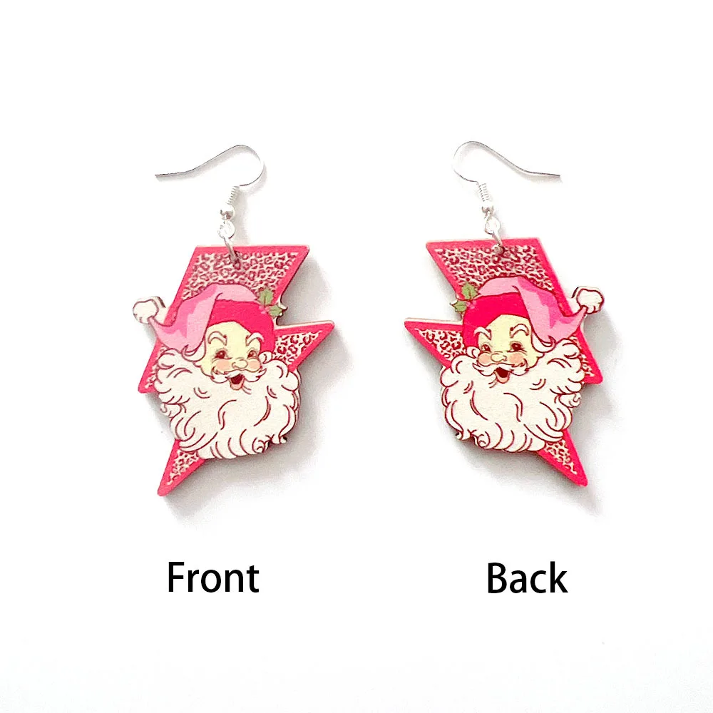 Cross Border New Lightning Leopard Santa Earrings For Girls Christmas Gift Cute Wooden Double-sided Hanging Earrings
Cross Border New Lightning Leopard Santa Earrings For Girls Christmas Gift Cute Wooden Double-sided Hanging Earrings