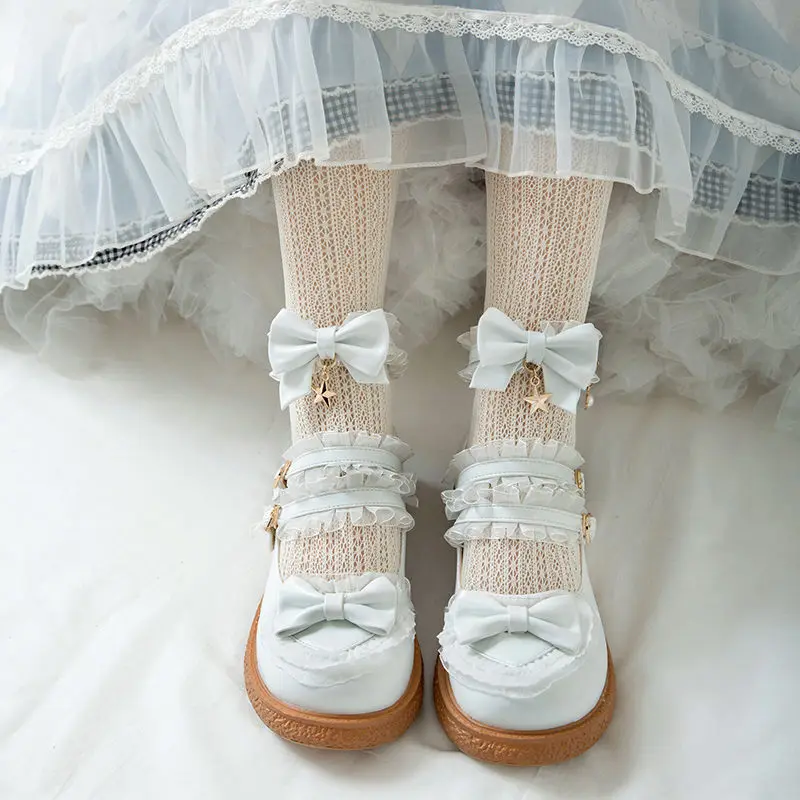 Lolita Shoes Kawaii Japanese Style Party Mary Janes Shoes 2022 Summer Zapatillas Mujer Lace Bow-knot Splice Cute Woman Flats
Lolita Shoes Kawaii Japanese Style Party Mary Janes Shoes 2022 Summer Zapatillas Mujer Lace Bow-knot Splice Cute Woman Flats