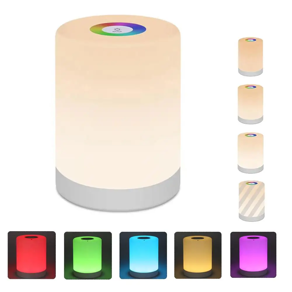 Innovative LED Touch Control Night Light Induction Dimmer Lamp Smart Bedside Lamp RGB Color USB Change Rechargeable Night Lamp
Innovative LED Touch Control Night Light Induction Dimmer Lamp Smart Bedside Lamp RGB Color USB Change Rechargeable Night Lamp