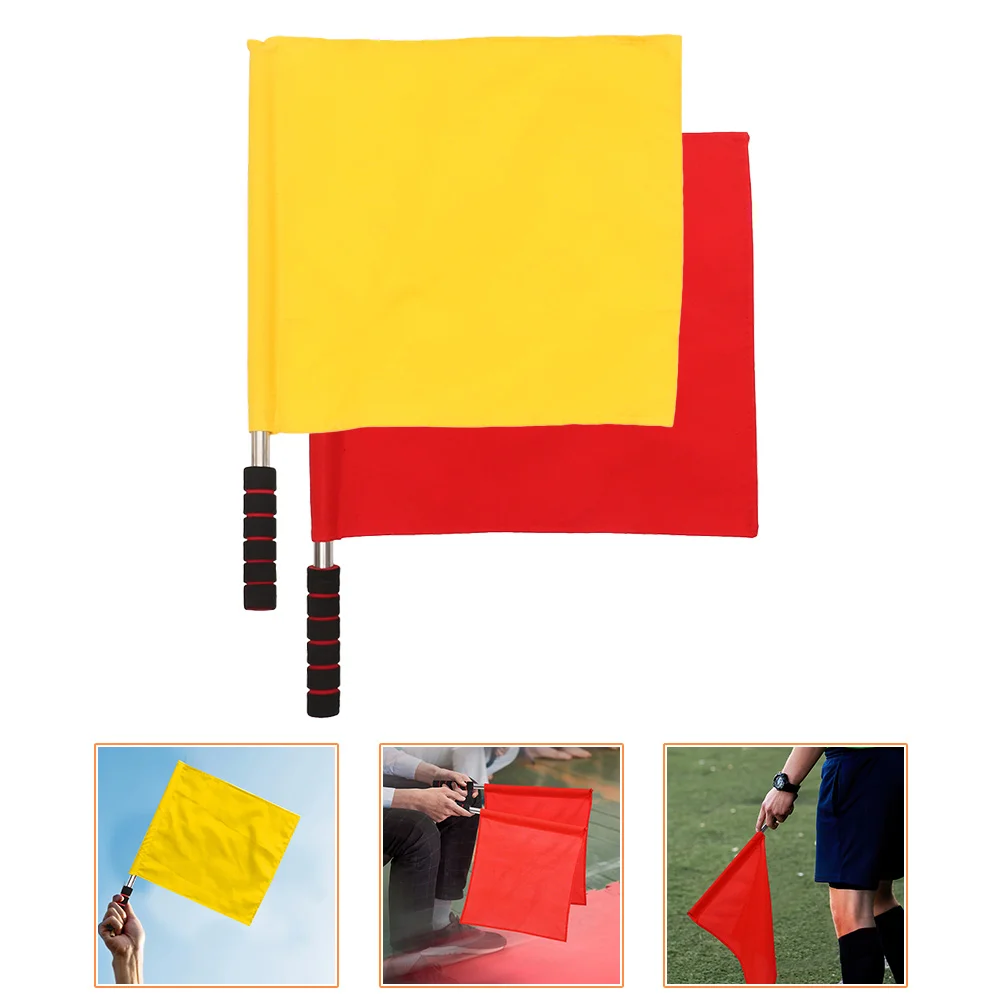 2 Pcs Flag Warning Signal Flags Hand School Judge Soccer Referee Safety Conducting Race
2 Pcs Flag Warning Signal Flags Hand School Judge Soccer Referee Safety Conducting Race