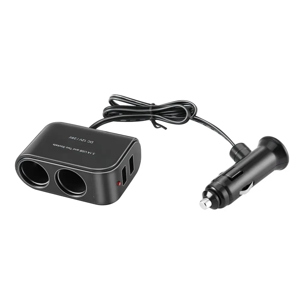 Universal 2 Way Car Cigarette Lighter +LED Light Switch Auto Socket Splitter Charger USB 12V/24V Hot Sale
Universal 2 Way Car Cigarette Lighter +LED Light Switch Auto Socket Splitter Charger USB 12V/24V Hot Sale