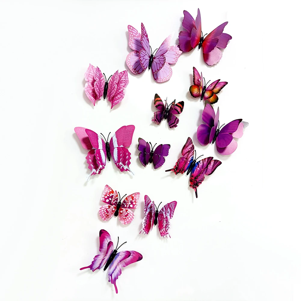12pcs Butterflies Wall Sticker Decals Stickers On The Wall New Year Home Decorations 3D Butterfly PVC Wallpaper For Living Room
12pcs Butterflies Wall Sticker Decals Stickers On The Wall New Year Home Decorations 3D Butterfly PVC Wallpaper For Living Room