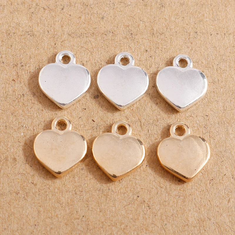 30cs 12x10mm Gold Silver Color Cute Alloy Love Heart Charms Pendants for Jewelry Making DIY Earrings Necklaces Crafts Supplies
30cs 12x10mm Gold Silver Color Cute Alloy Love Heart Charms Pendants for Jewelry Making DIY Earrings Necklaces Crafts Supplies