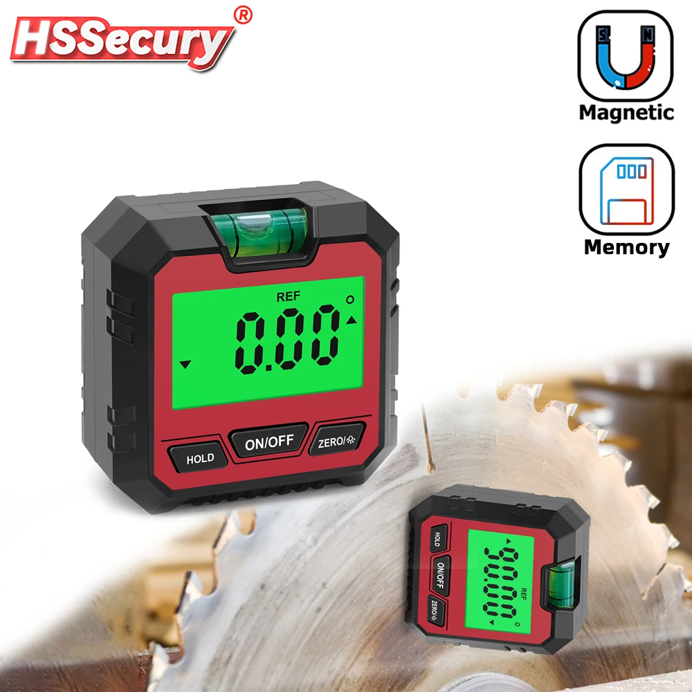 Цифровой угломер с ЖК-дисплеем и подсветкой, 360 градусов 
Цифровой угломер с ЖК-дисплеем и подсветкой, 360 градусов