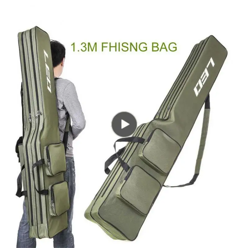 Collapsible Oxford Cloth Fishing Rod Bag Double Layer Knife Shaped Big Belly Fishing Gear Pouch Zipped Case Fishing Tackle Bags
Collapsible Oxford Cloth Fishing Rod Bag Double Layer Knife Shaped Big Belly Fishing Gear Pouch Zipped Case Fishing Tackle Bags