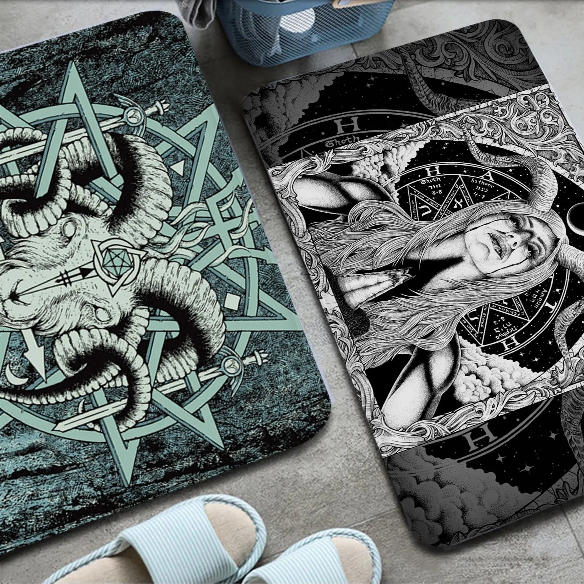 Satanic Baphomet Floor Mat Non-Slip Laundry Room Mat Laundry Decor Balcony Child Living Room Hotel Decor Mat
Satanic Baphomet Floor Mat Non-Slip Laundry Room Mat Laundry Decor Balcony Child Living Room Hotel Decor Mat