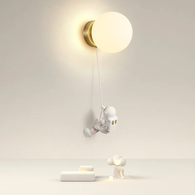Astronaut Wall Lamp Bedroom Spaceman Bedside Lamp Trending Creative Children's Room Moon Lamp New
Astronaut Wall Lamp Bedroom Spaceman Bedside Lamp Trending Creative Children's Room Moon Lamp New
